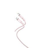 XO NB-Q226A 27W Καλώδιο Μεταφοράς Δεδομένων TYPE-C σε Lightning Ροζ Σιλικόνης